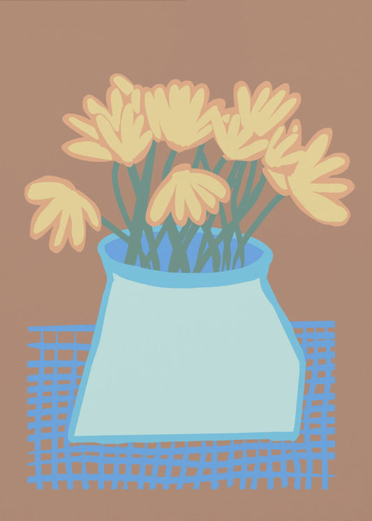 Madeliefjes in vaas | Canvas