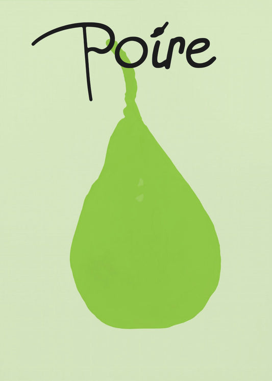 Groene Peer Delight | Canvas