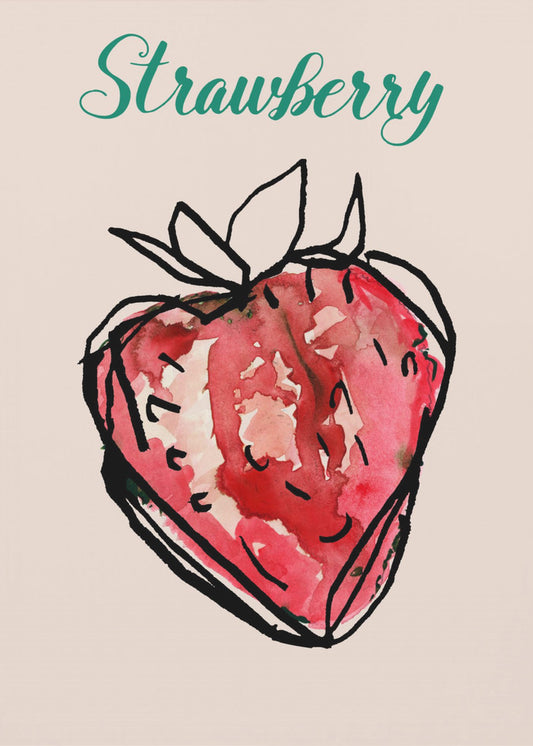 Aardbeiencharme | Canvas