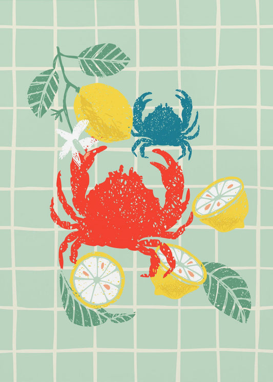 Krab- en citrusdans | Canvas