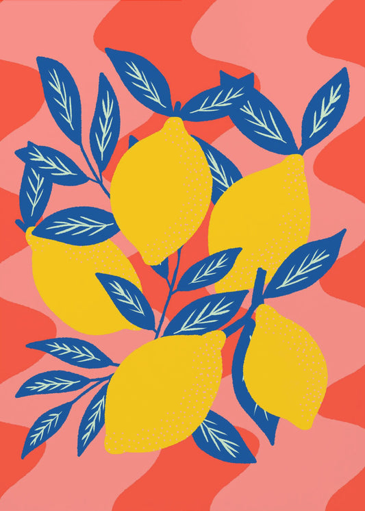 Levendige Citroenuitbarsting | Poster