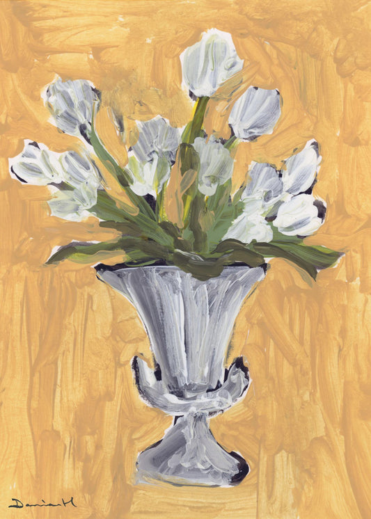Witte Tulpen | Canvas
