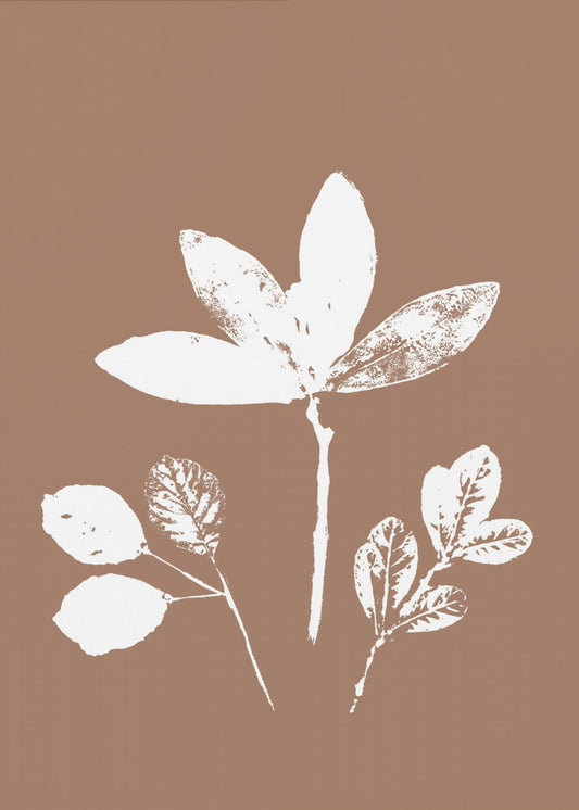 Bladeren in contrast | Canvas