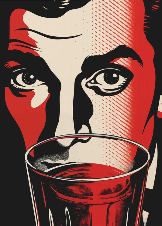 Een man met intense ogen | Poster