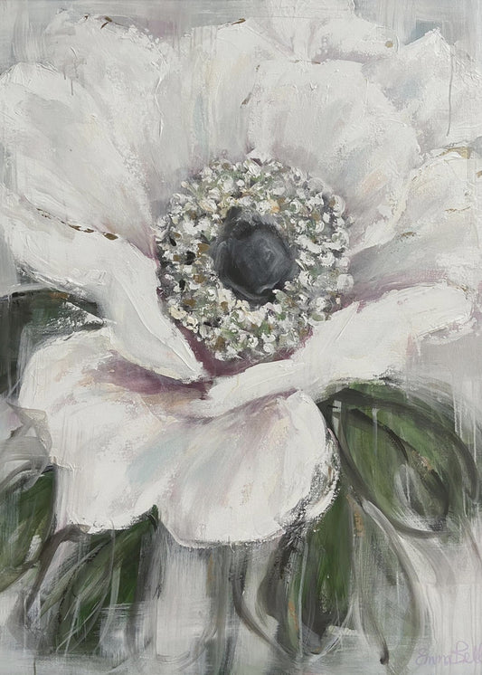 Witte Bloesem Gelukzaligheid | Canvas
