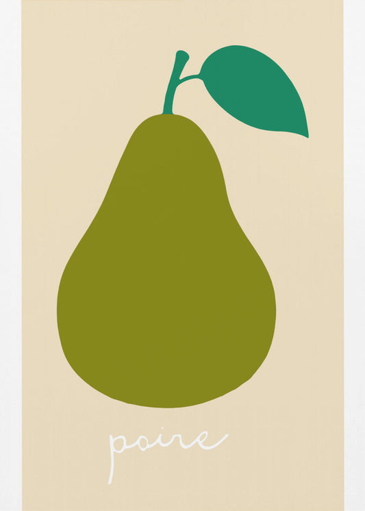 La Poire (donkergroen) | Canvas