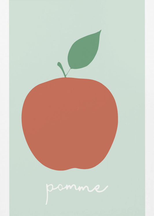 La Pomme (gedempt rood) | Canvas