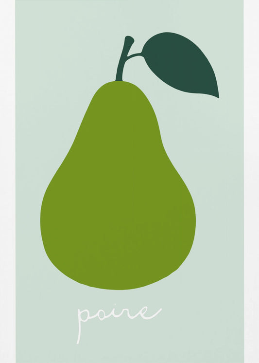 La Poire (heldergroen) | Canvas