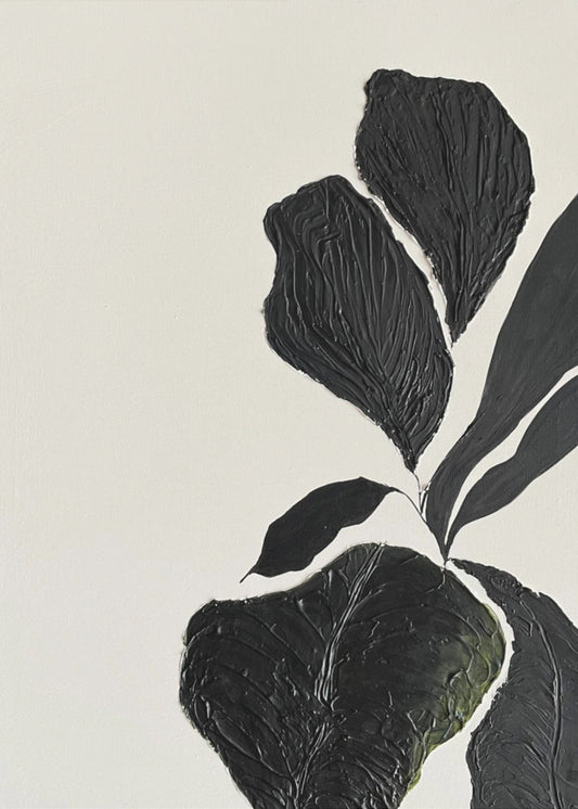 Textured Leaf Elegance | Poster