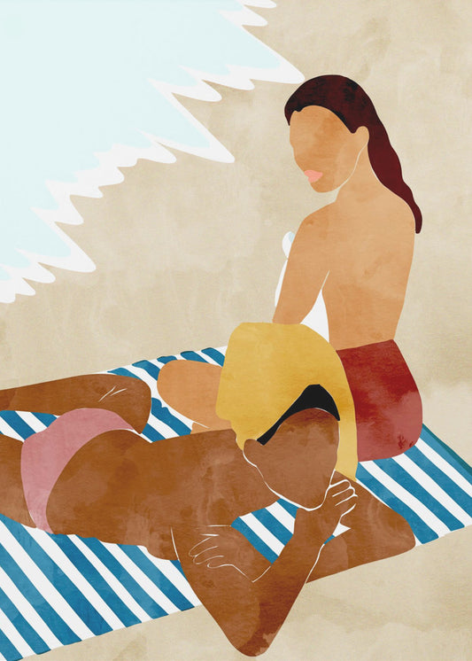 Minimalistisch strandtafereel | Poster