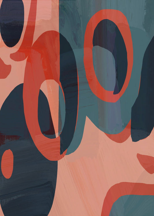 Geometrische vormen en levendige kleuren | Poster