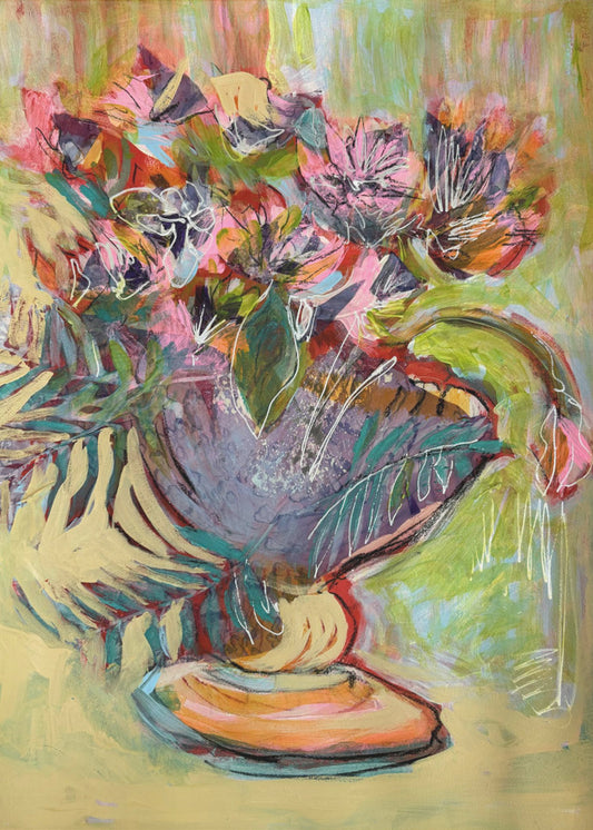 Boeket van Harten VIII | Canvas