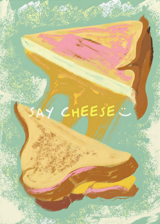 Gesmolten kaassandwiches | Poster