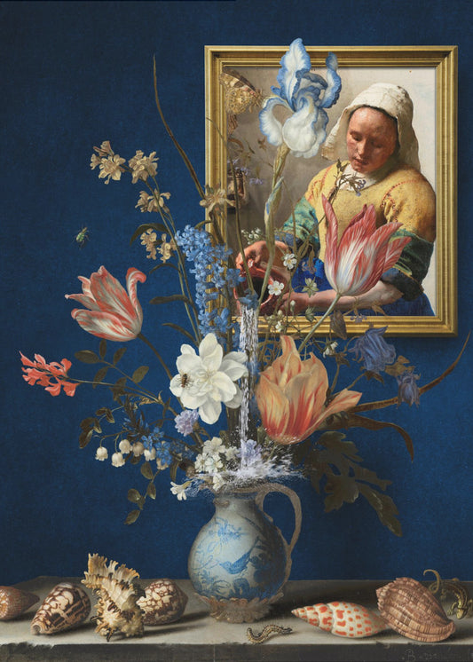 Balthasar &amp; Vermeer - Kunst gecombineerd | Canvas