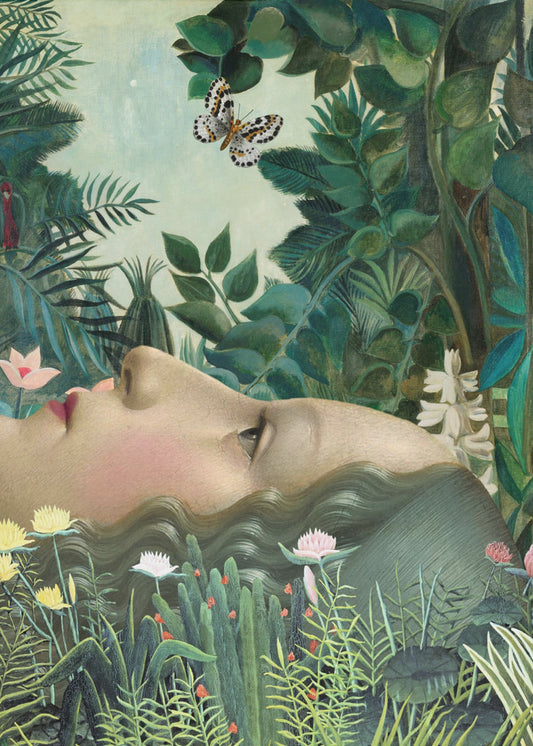 Giovanna in tropische tuin | Canvas