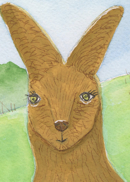Kangoeroe Wallaby Gezicht Kinderkamer | Canvas