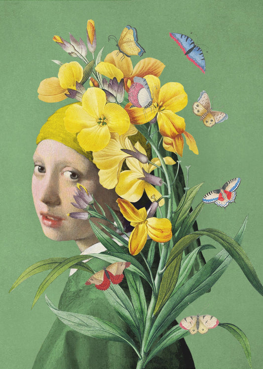 Meisje met de parel, de lente-editie II | Canvas