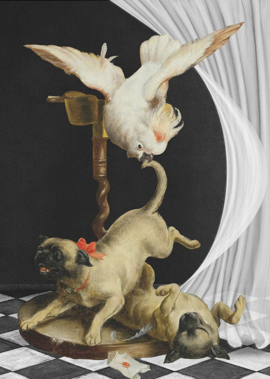 Levendige scène van een vogel | Poster