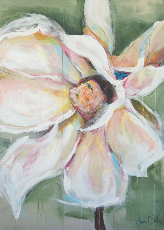 Roze Magnolia | Canvas