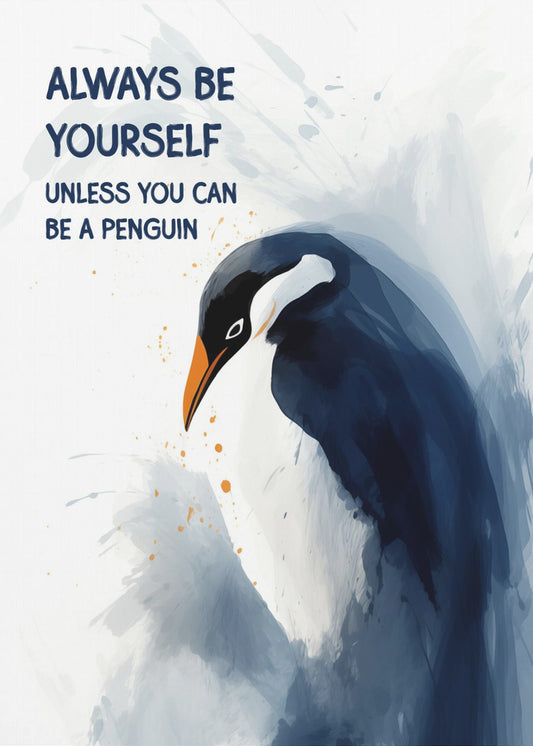 Wees een pinguïn | Canvas