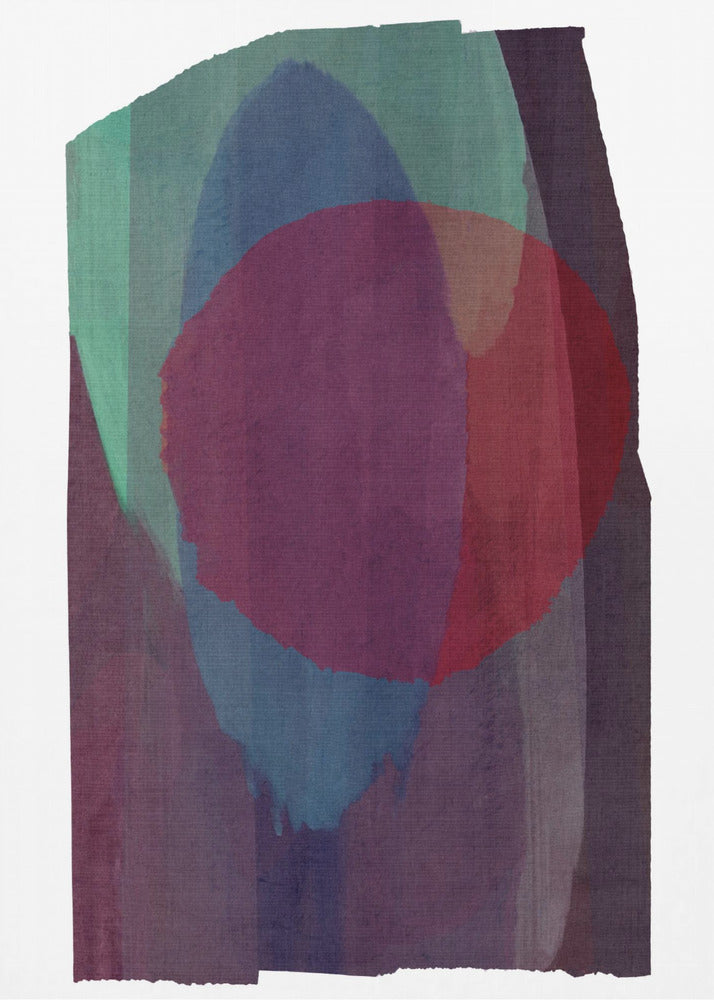 Geometrische vormen in rijke tinten | Canvas