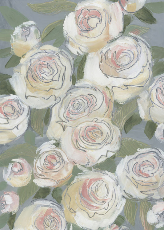Elegant bloemmotief | Canvas