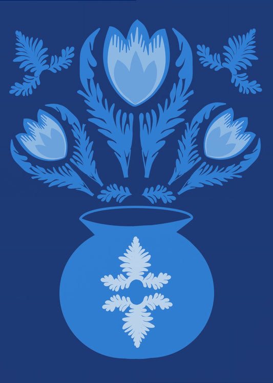 Lichtblauwe tulpen | Poster