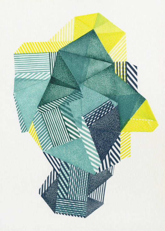 Veelhoekige vorm V. | Canvas