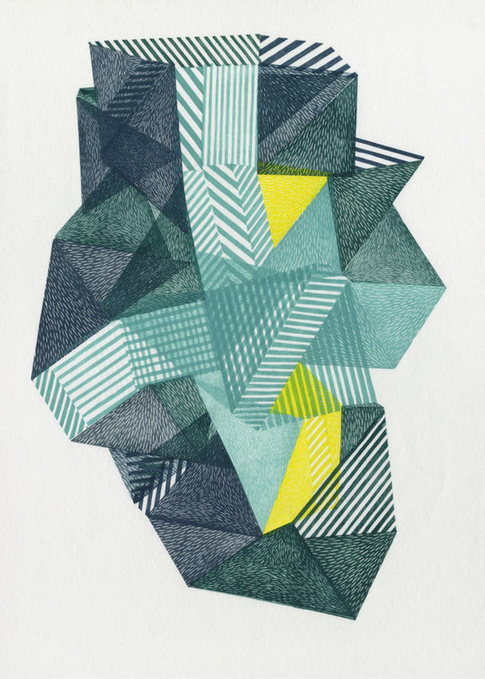 Veelhoekige vorm IV. | Canvas