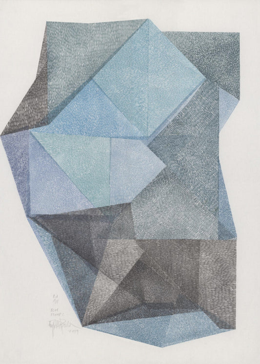 Blauwe Steen I. | Canvas