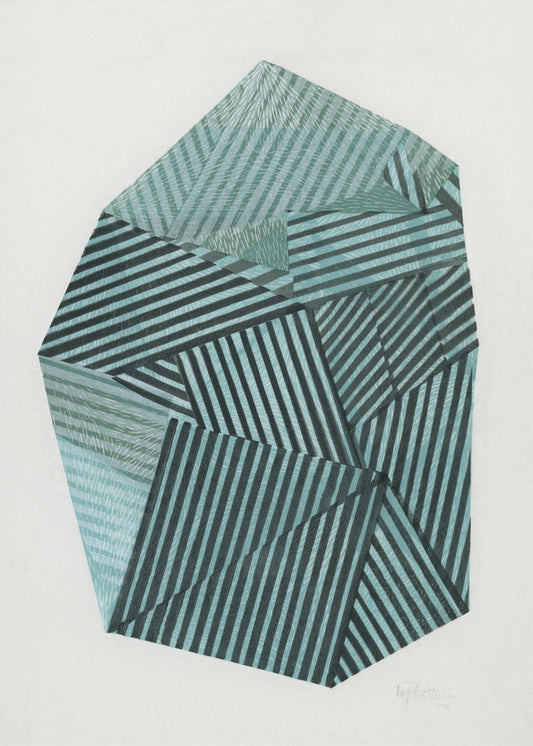 Gestreepte steen II. | Canvas