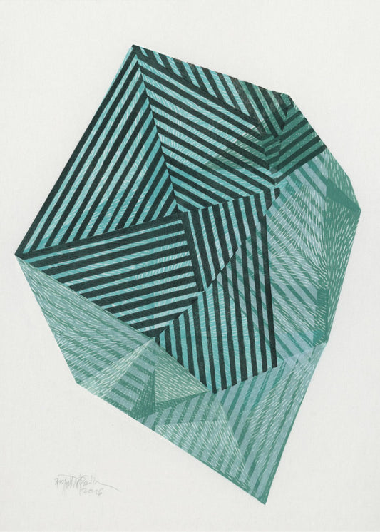 Gestreepte steen I. | Canvas