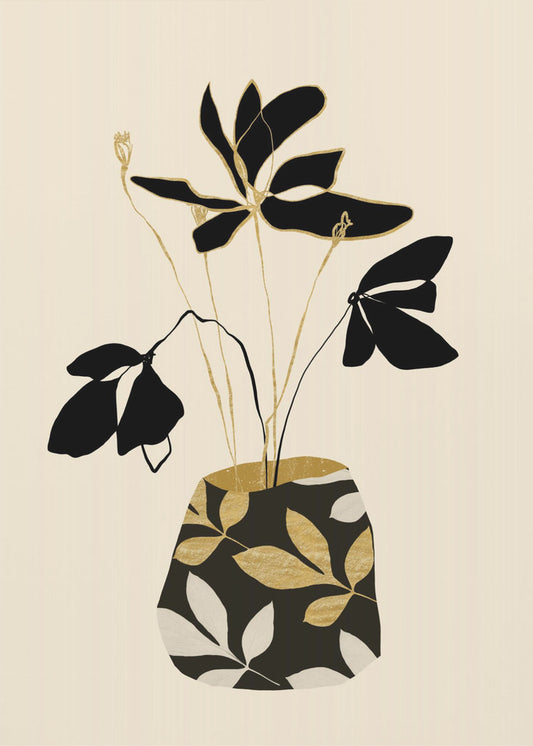 Abstracte bloemen | Canvas
