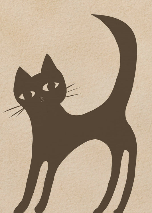 Bruine kat | Canvas