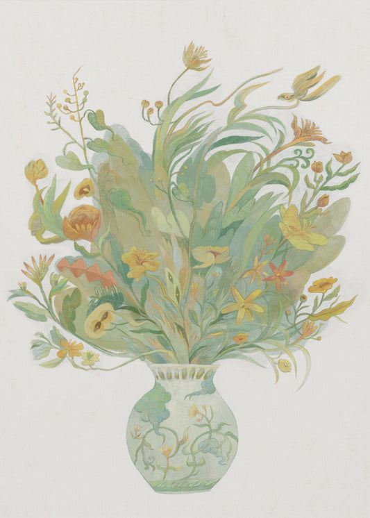 Een vaas vol bloemen | Canvas