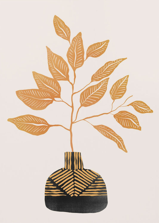 Tribal Vase By Catsanddotz 32 X 40 Inches | Canvas