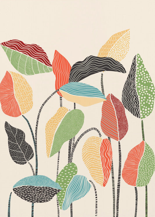 Happy Leaves | Canvas
