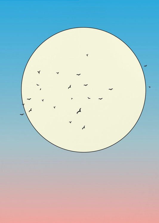 Vogels in de lucht | Canvas
