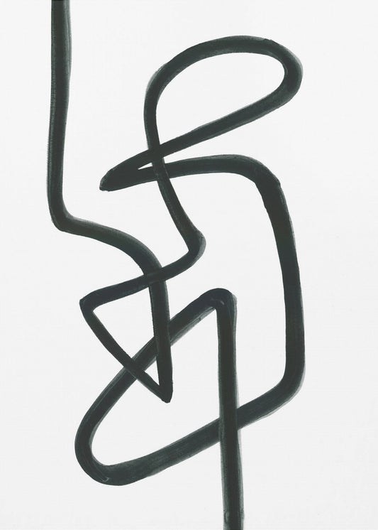 Ontspanhouding Zwart | Canvas