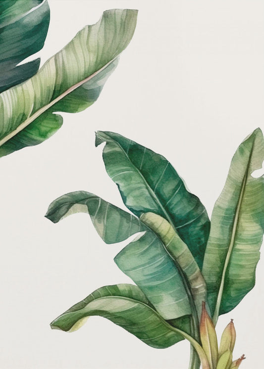 Groene bladeren | Canvas