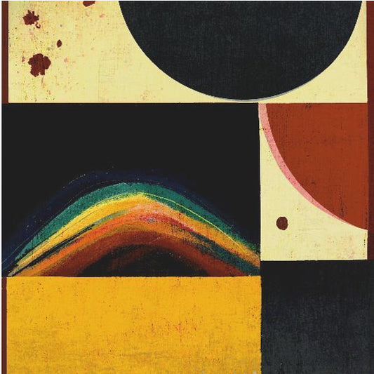 Abstracte zonsverduistering | Canvas