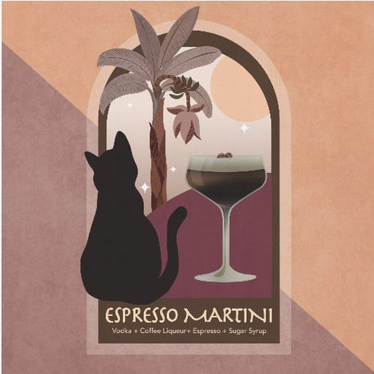 Maanverlichte espresso | Canvas