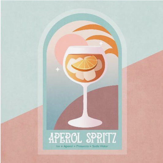 Sunset Sip Delight | Canvas