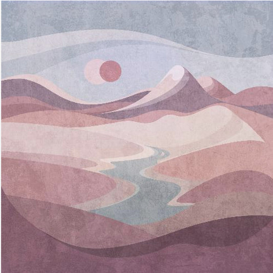 Blush Horizon Vista | Canvas