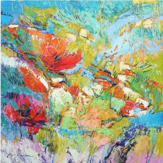 Bloemenharmonie Uitbarsting | Canvas