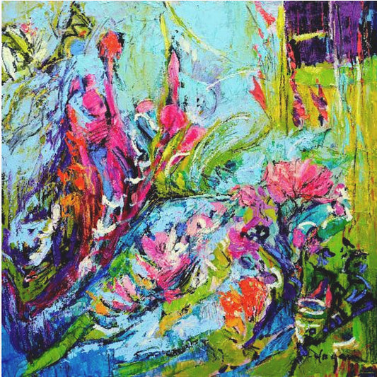 Botanische straling | Canvas