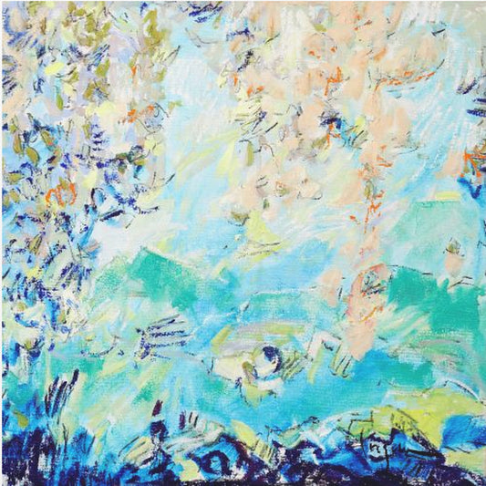 Expressionistisch kleurrijk abstract | Canvas