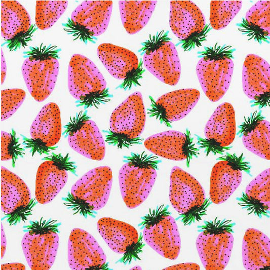 Lavendel Rode Aardbeien Fruit | Canvas