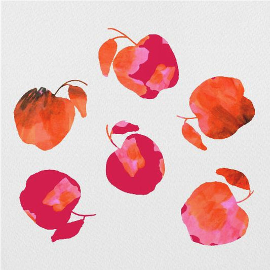 Appel Chiffon Roze Oranje | Canvas