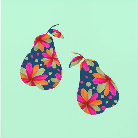 Peren in patroon kunstdruk | Canvas